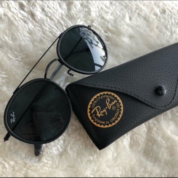 Ray-Ban round bridge black sunglasses main image 4